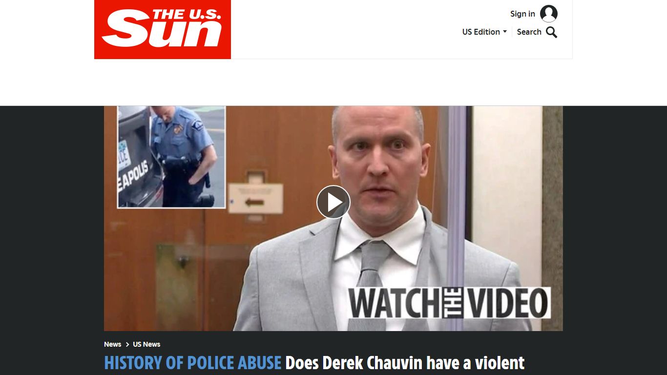 Does Derek Chauvin have a violent past? | The US Sun