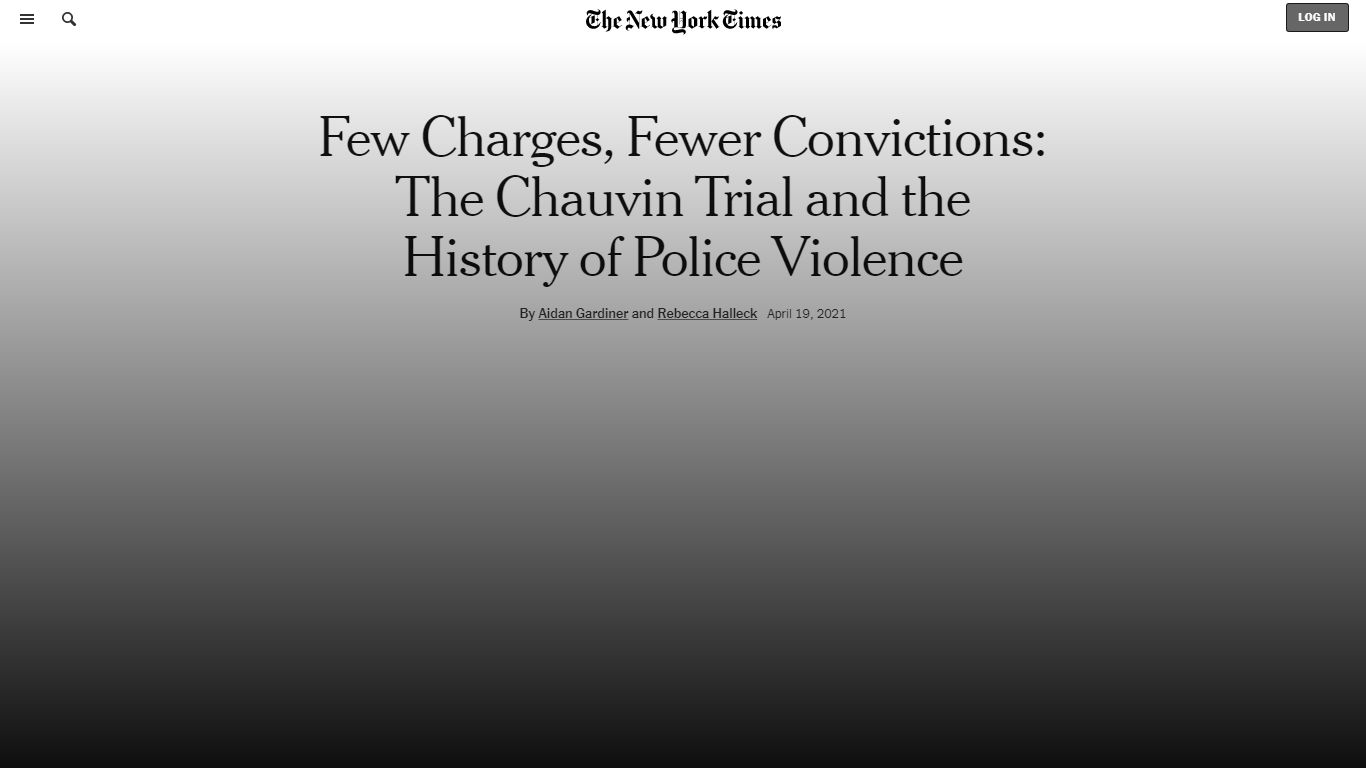 Derek Chauvin, George Floyd and the Long History of Police Killings ...
